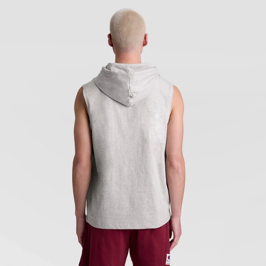 Bluza bez rękawów z kapturem, haftowane C Logo