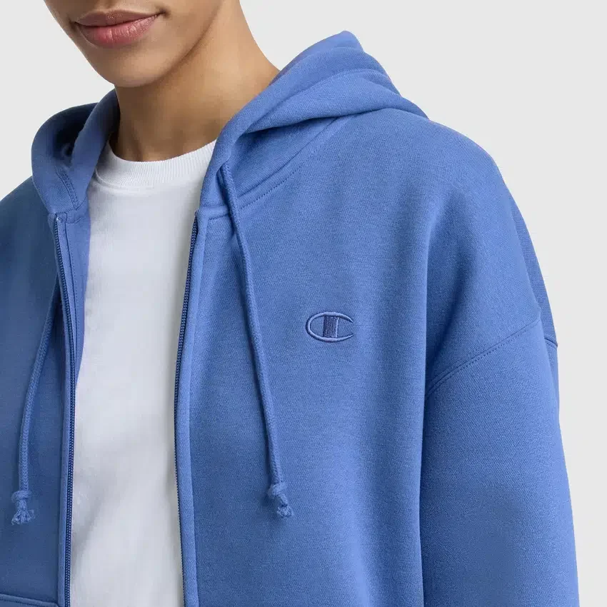 Bluza z kapturem i zamkiem z polaru Powerblend, C Logo
