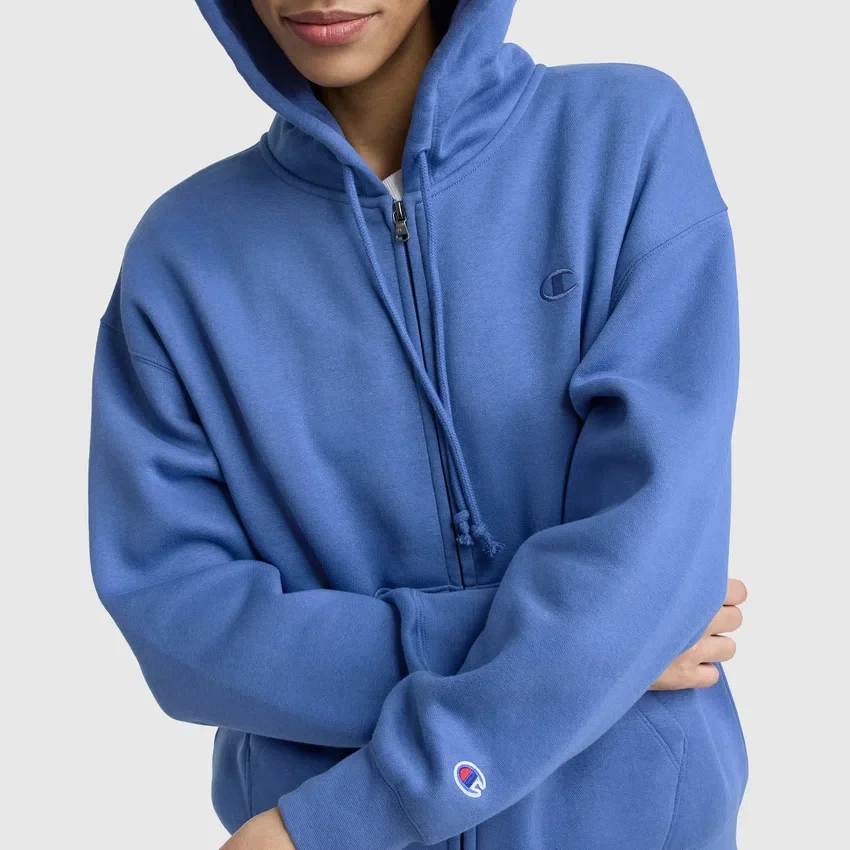Bluza z kapturem i zamkiem z polaru Powerblend, C Logo