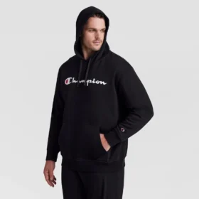 Bluza z kapturem Powerblend, Script Logo – rozmiary duże i wysokie