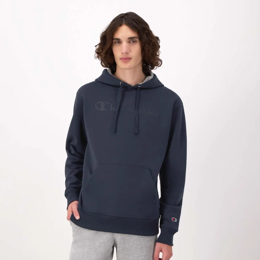 Bluza z kapturem Powerblend, Script Logo w tym samym odcieniu