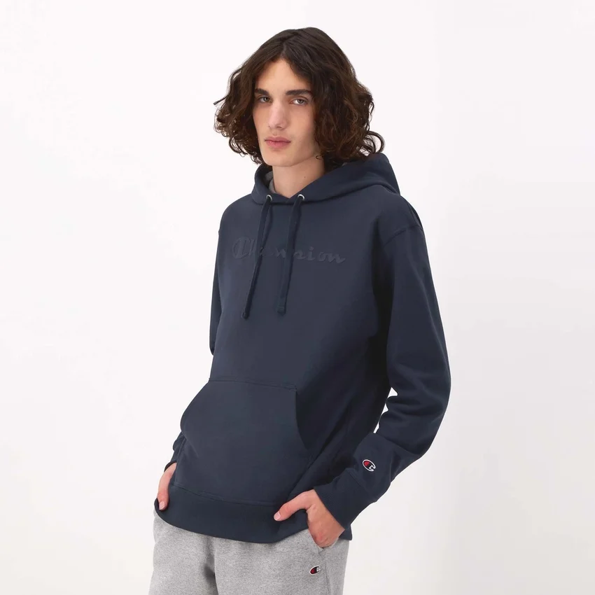 Bluza z kapturem Powerblend, Script Logo w tym samym odcieniu