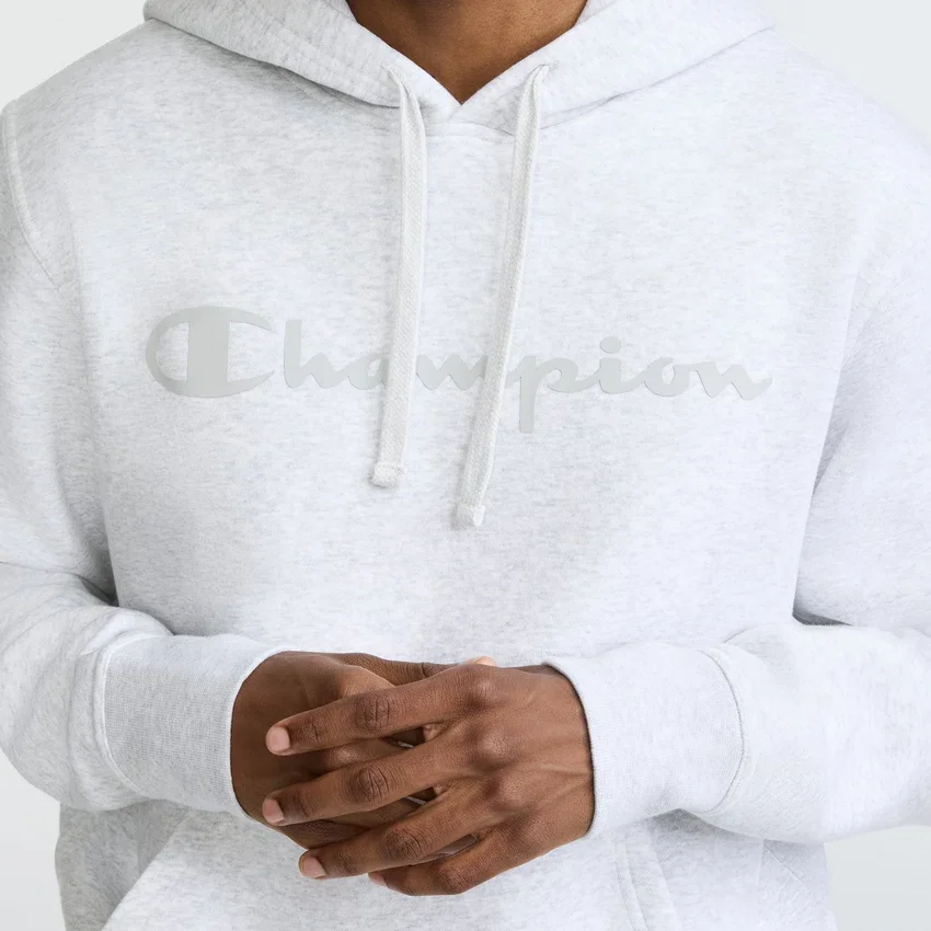 Bluza z kapturem Powerblend, Script Logo w tym samym odcieniu