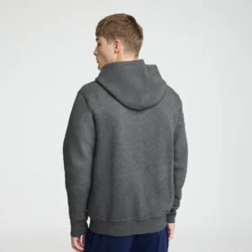 Bluza z kapturem Powerblend z zamkiem na całej długości, C Logo