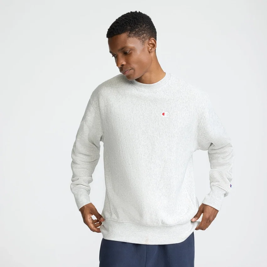 Bluza z okrągłym dekoltem Reverse Weave, C Logo
