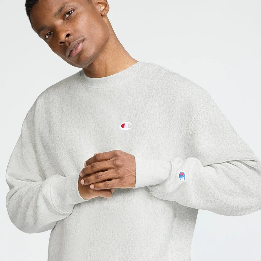 Bluza z okrągłym dekoltem Reverse Weave, C Logo