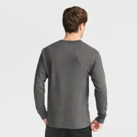 Klasyczny T-shirt z długim rękawem, haftowane C Logo