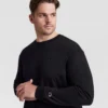 Klasyczny T-shirt z długim rękawem, haftowane C Logo – rozmiary duże i wysokie