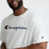 Klasyczny T-shirt z nadrukiem, Script Logo – rozmiary duże i wysokie