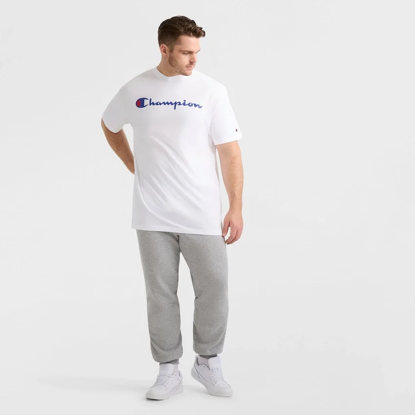 Klasyczny T-shirt z nadrukiem, Script Logo – rozmiary duże i wysokie