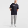 Klasyczny T-shirt z nadrukiem, Script Logo – rozmiary duże i wysokie