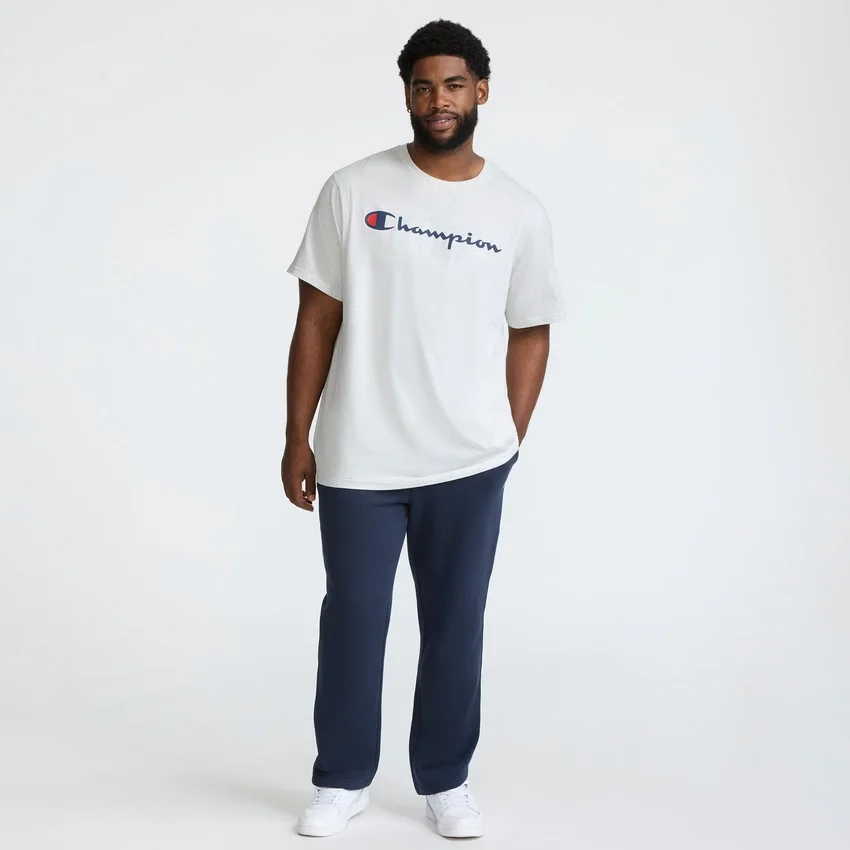 Klasyczny T-shirt z nadrukiem, Script Logo – rozmiary duże i wysokie