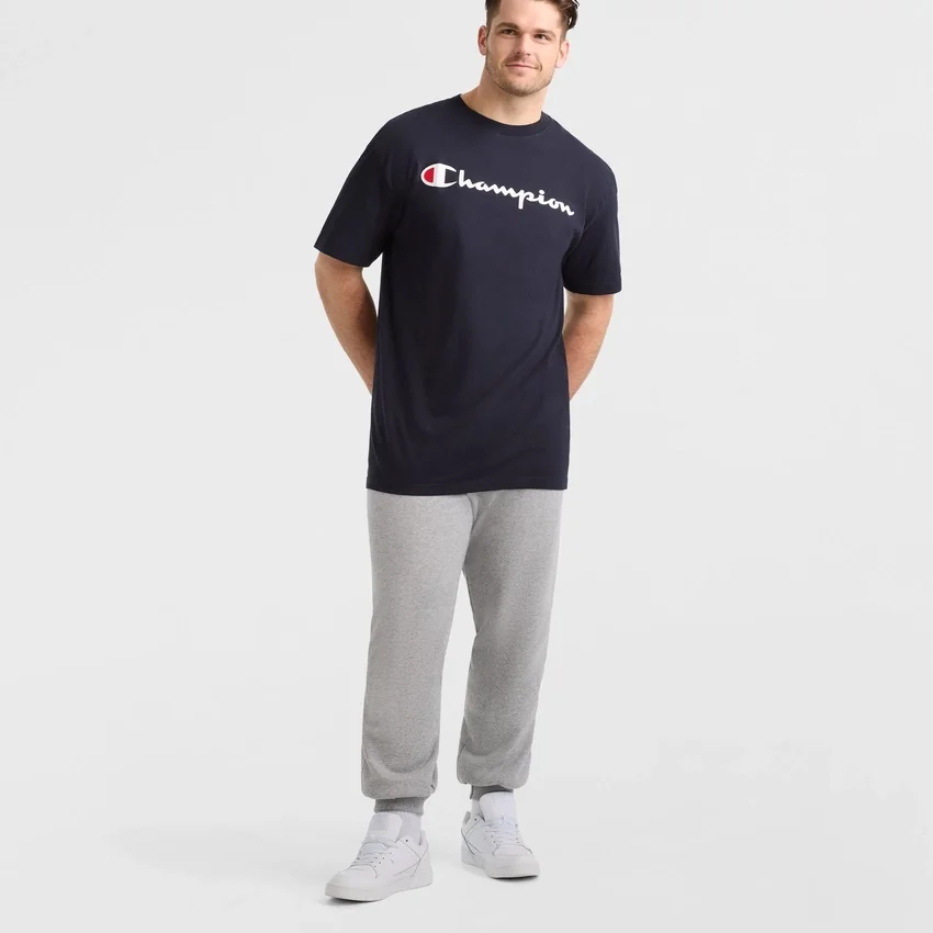 Klasyczny T-shirt z nadrukiem, Script Logo – rozmiary duże i wysokie
