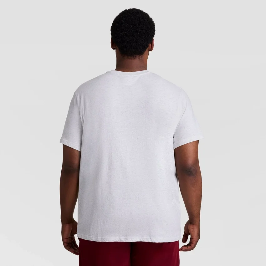 Klasyczny T-shirt z nadrukiem, Script Logo w tym samym odcieniu – rozmiary duże i wysokie