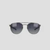 Męskie okulary przeciwsłoneczne z polaryzacją i stalową oprawką, model ST-Shirtl Aviator