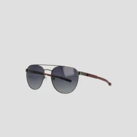 Męskie okulary przeciwsłoneczne z polaryzacją i stalową oprawką, model ST-Shirtl Aviator