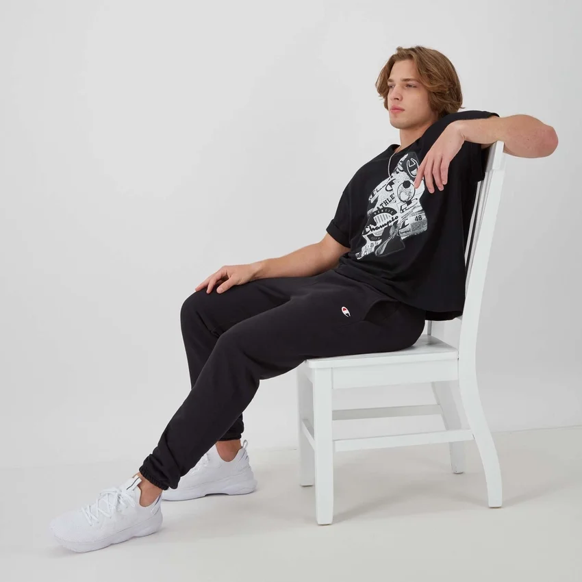 Spodnie dresowe Reverse Weave z małym logo i ściągaczem