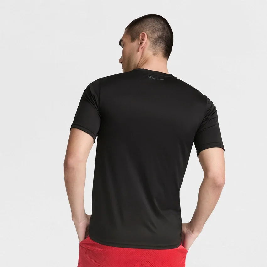 T-shirt sportowy z odblaskowym C Logo