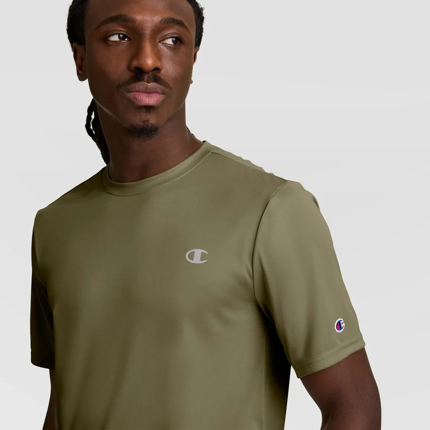 T-shirt sportowy z odblaskowym C Logo
