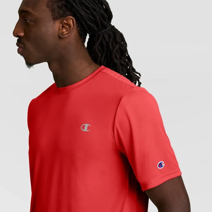 T-shirt sportowy z odblaskowym C Logo