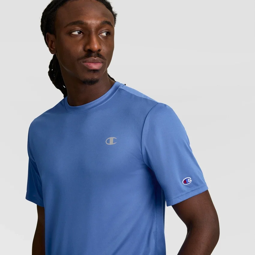 T-shirt sportowy z odblaskowym C Logo