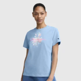 T-shirt z nadrukiem „Blurred Roses” i C Logo