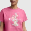 T-shirt z nadrukiem „Painted Bouquet” i C Logo