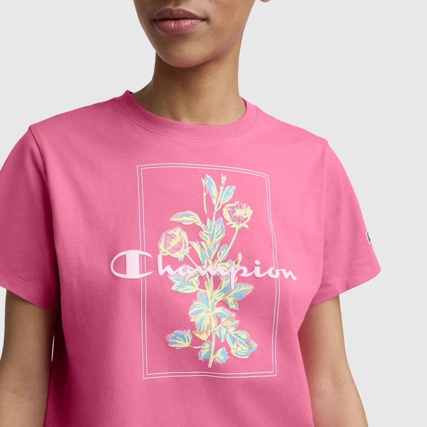 T-shirt z nadrukiem „Painted Bouquet” i C Logo