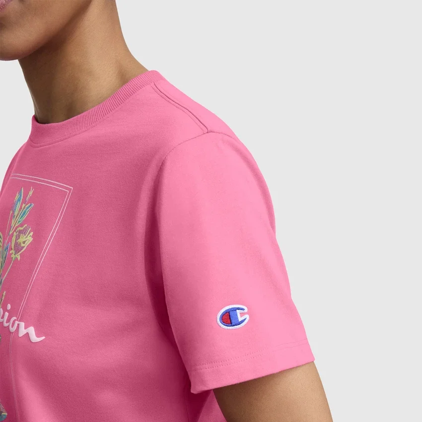 T-shirt z nadrukiem „Painted Bouquet” i C Logo