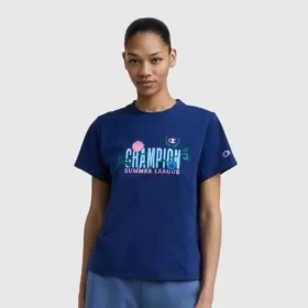T-shirt z nadrukiem Summer League, C Logo