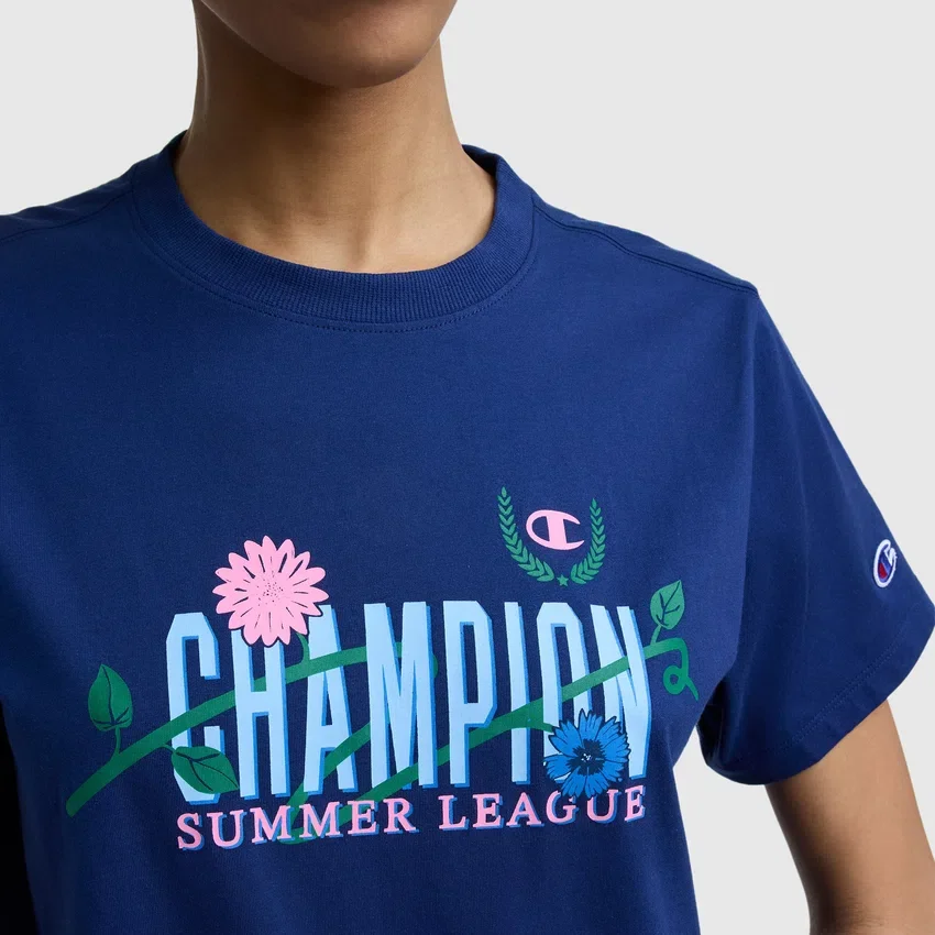 T-shirt z nadrukiem Summer League, C Logo