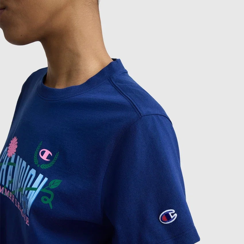 T-shirt z nadrukiem Summer League, C Logo